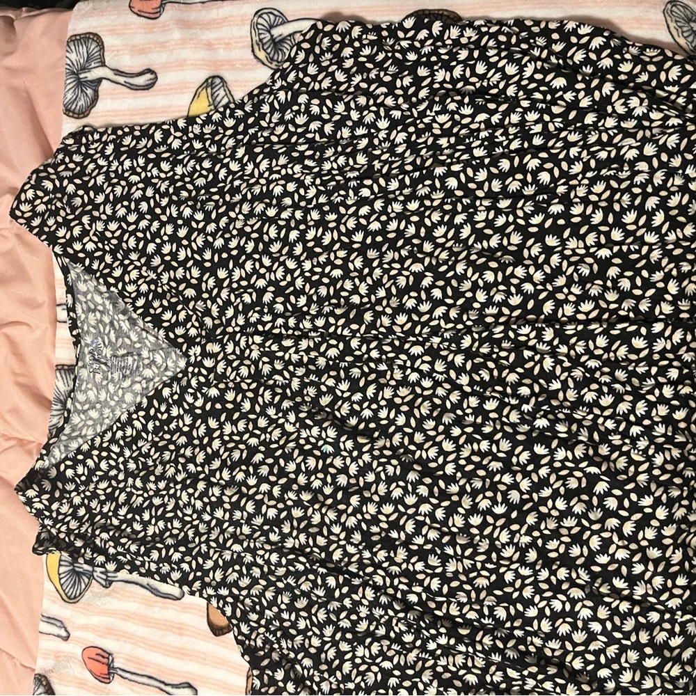 Black and White Floral shirt